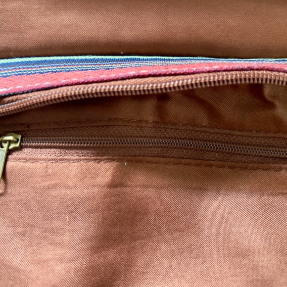 Owl Wristlet Canvas and Faux Leather Zip Snap Closure Inner Pocket Wallet Purse - Picture 5 of 9